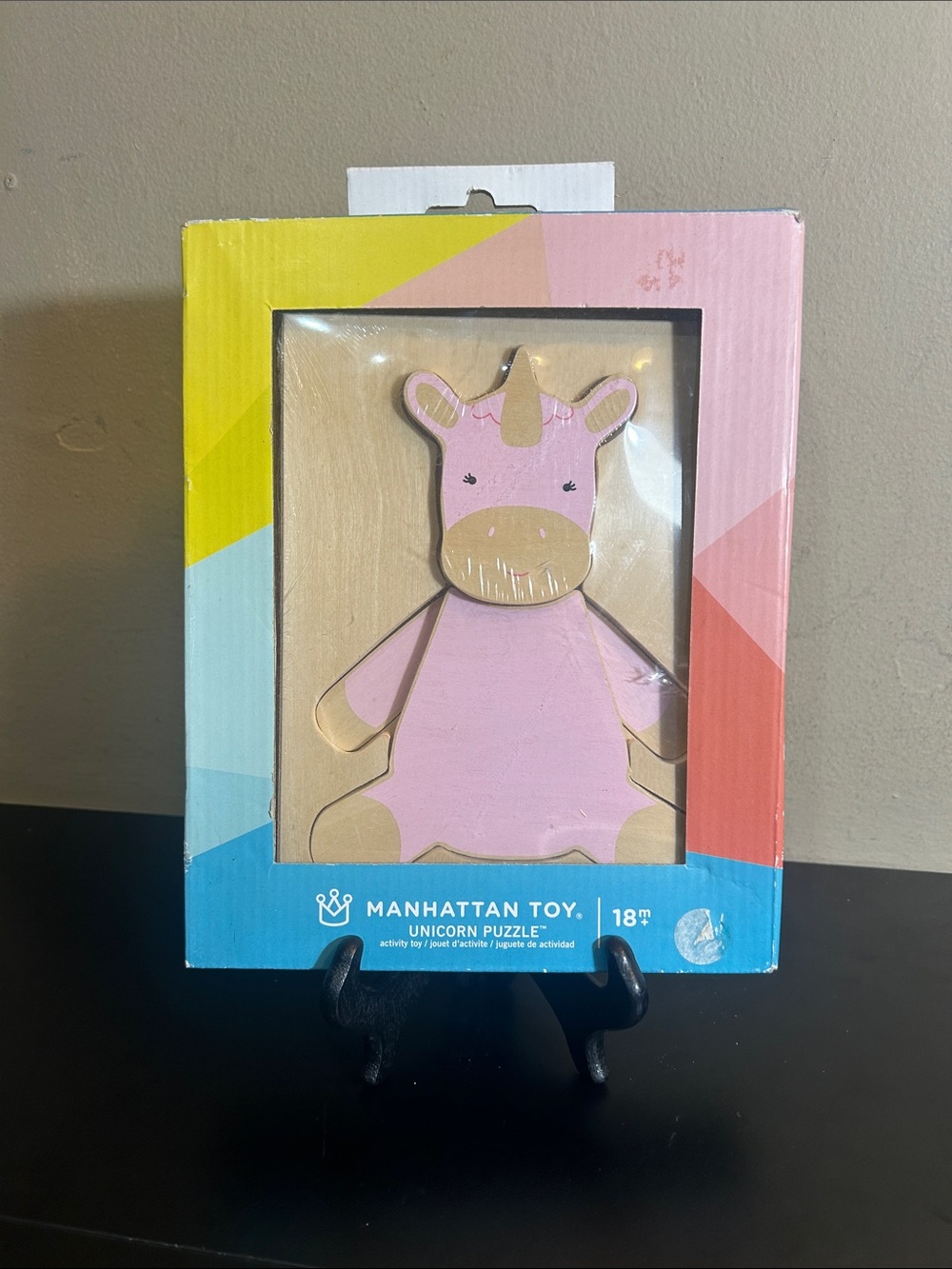 Manhattan Toy Wooden Unicorn Puzzle Early Development